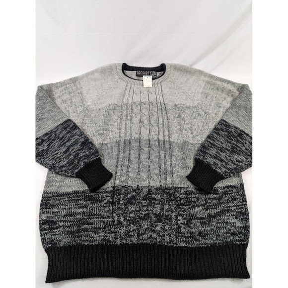 Vintage‎ New Dead Stock 90s Sweater Graphix Stardust Cable Knit Sweater 3XL